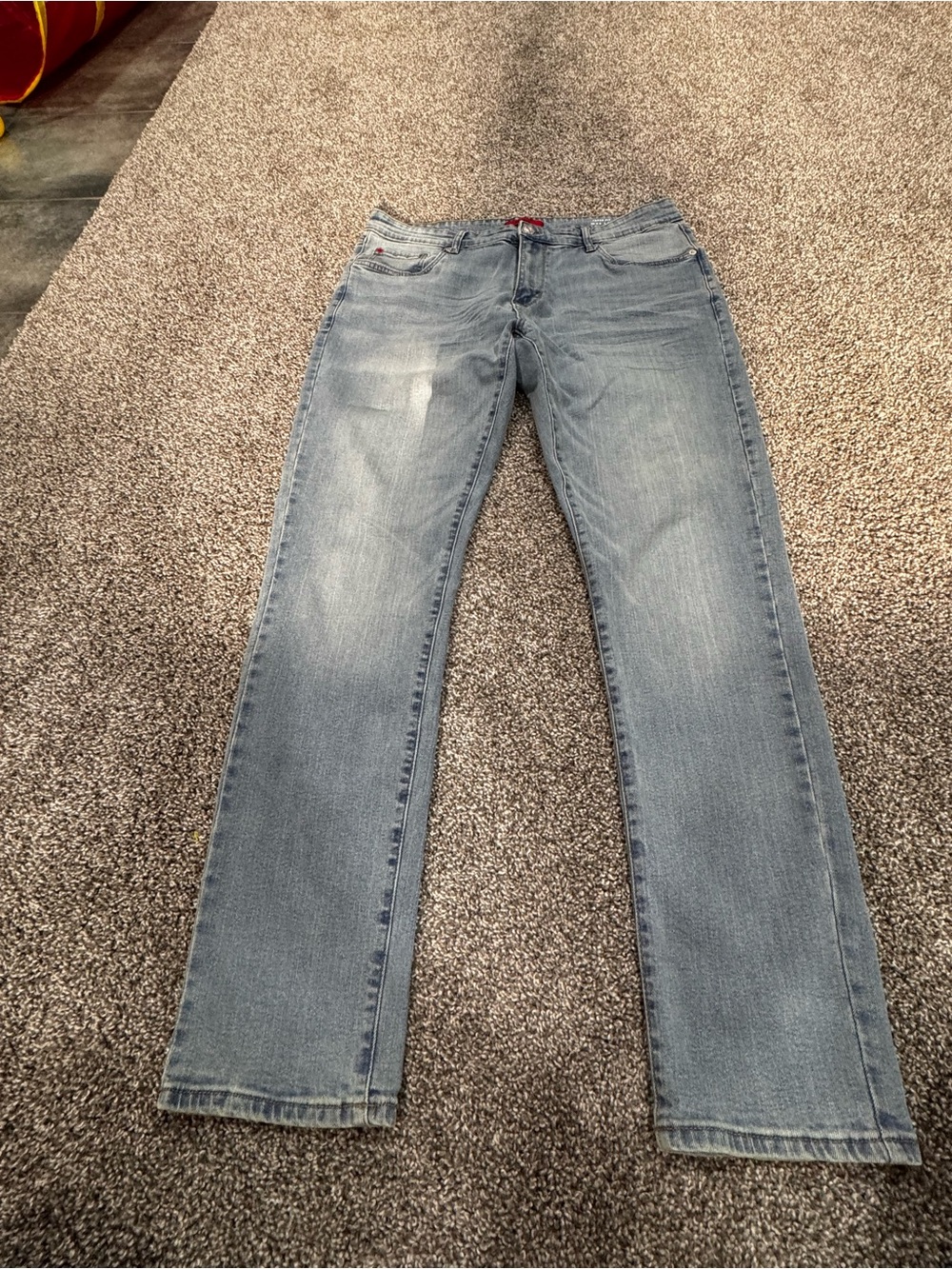 MBX Light Blue Straight-Leg Jeans